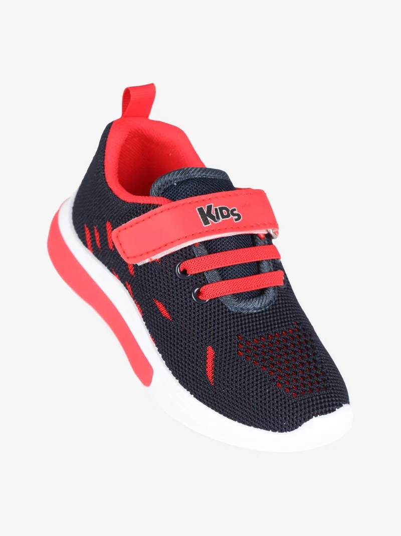 sneakers da bambino in tessuto con luci - blu scuro