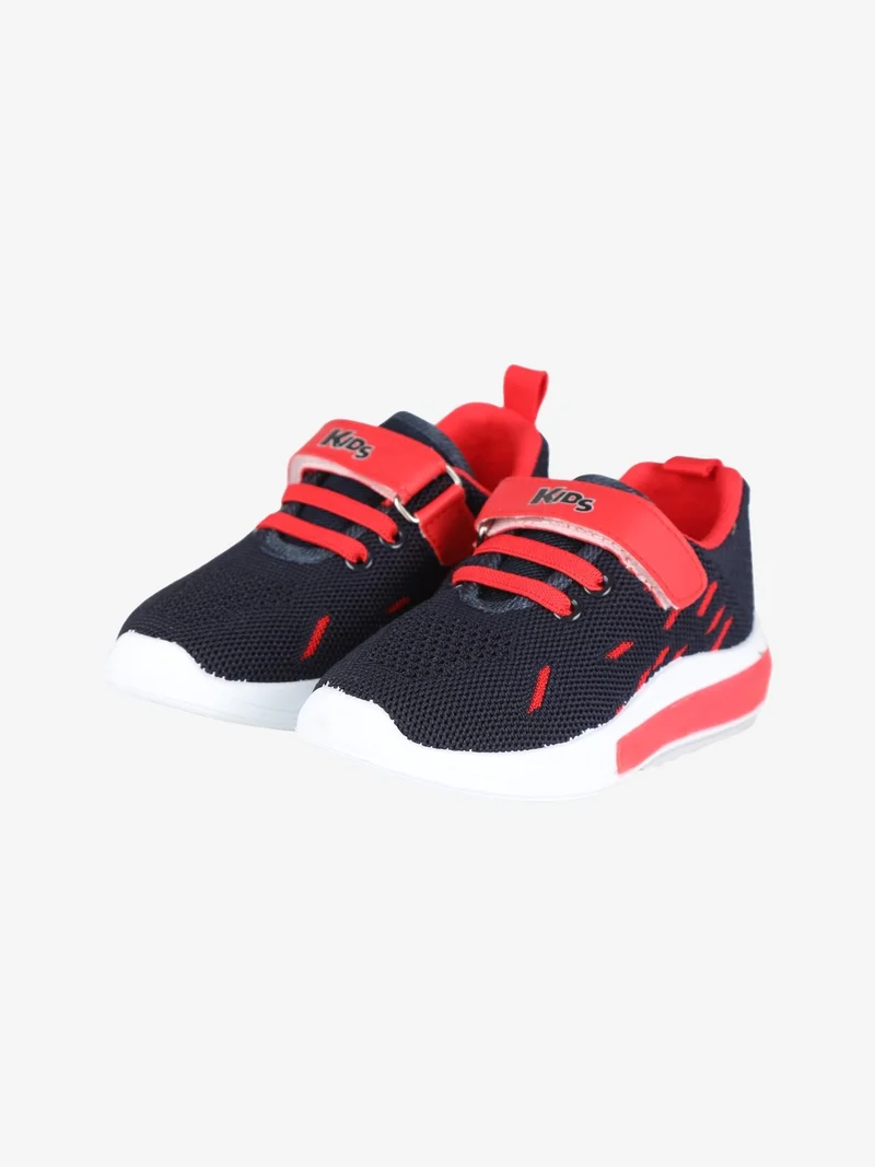 sneakers da bambino in tessuto con luci - blu scuro