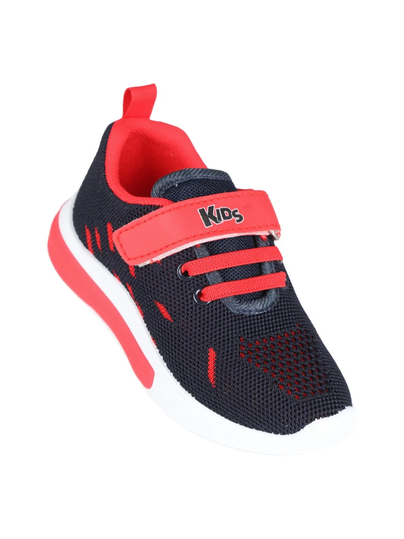 sneakers da bambino in tessuto con luci - blu scuro