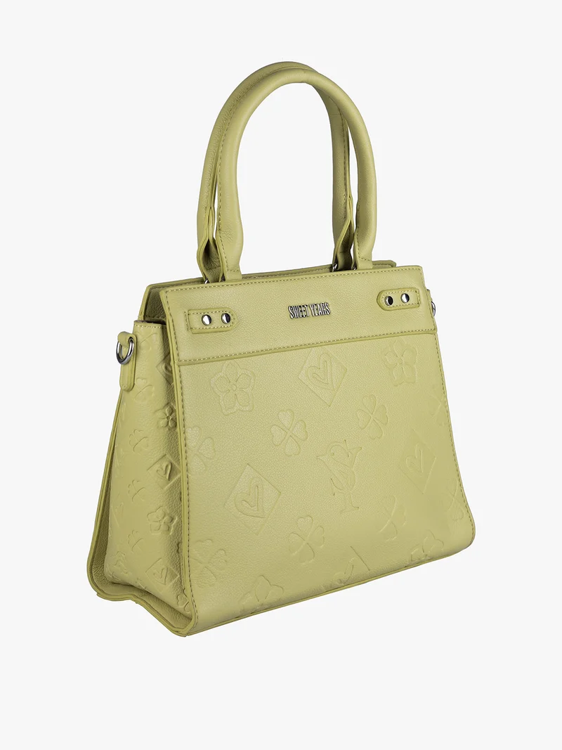 Borsa rigida frame da donna - pistacchio
