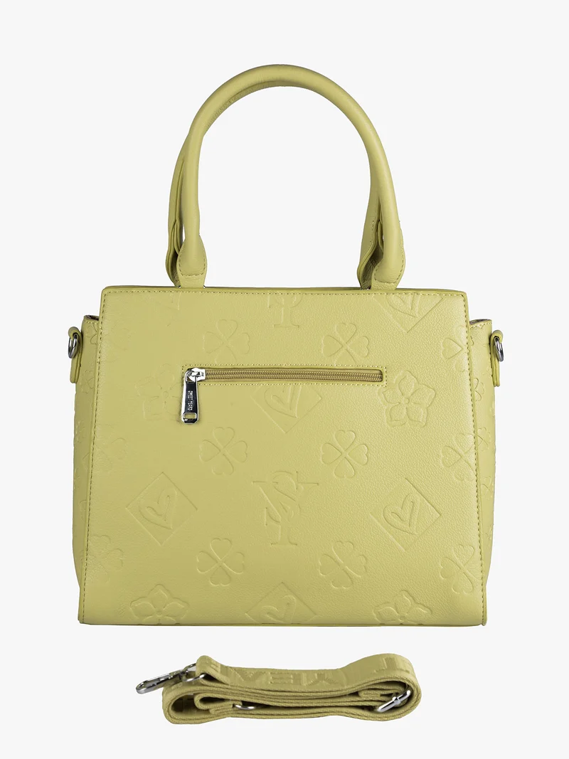 Borsa rigida frame da donna - pistacchio