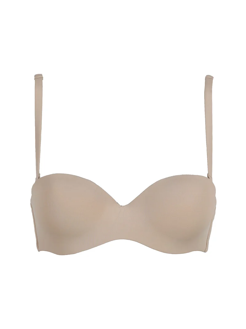 ANNA Reggiseno a fascia imbottito coppa B con ferretto - nudo