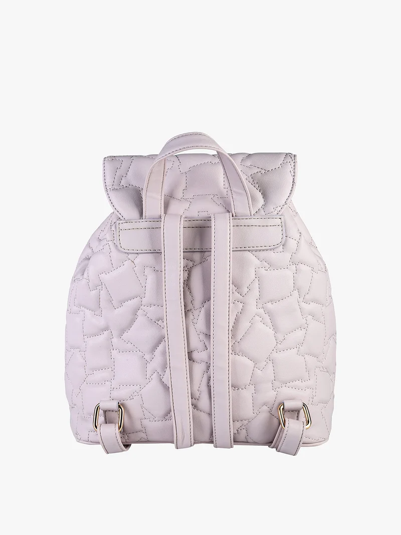 Zaino donna in ecopelle con pattina - rosa