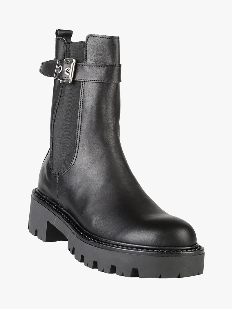 Stivaletti donna in pelle - nero