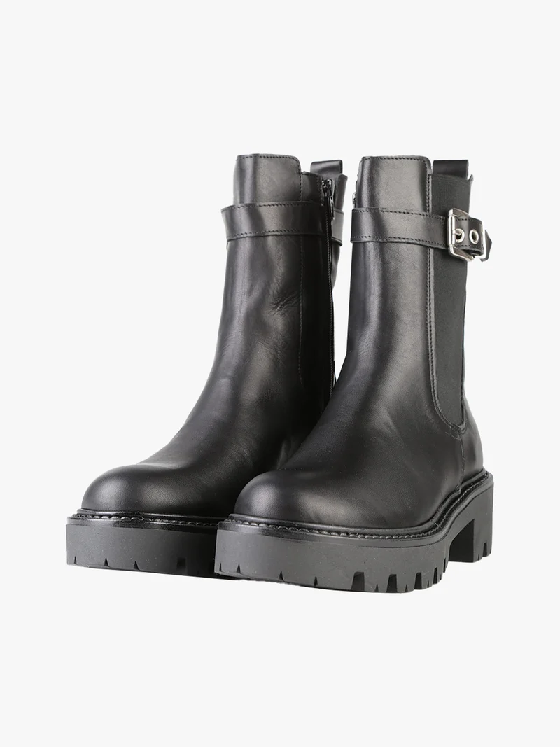Stivaletti donna in pelle - nero
