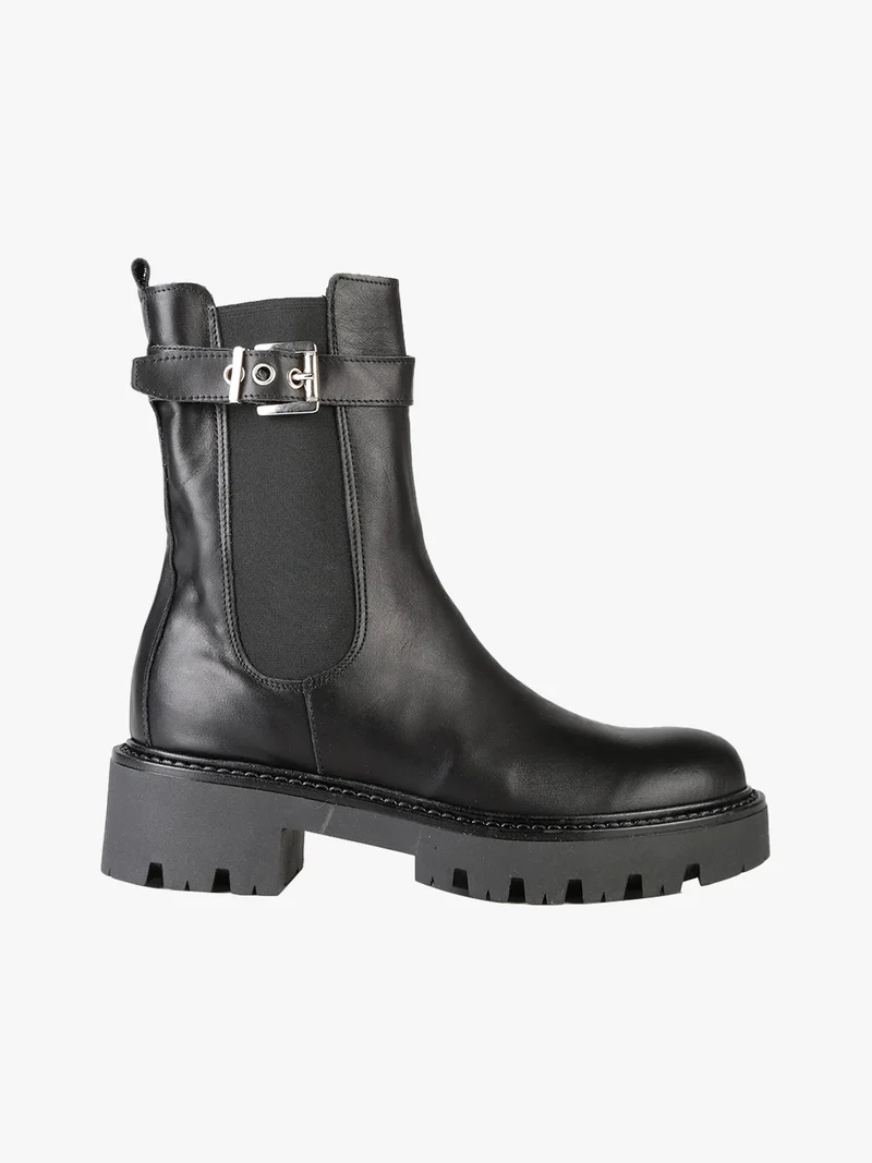 Stivaletti donna in pelle - nero