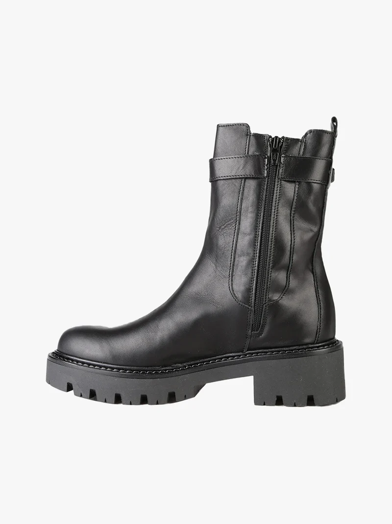 Stivaletti donna in pelle - nero