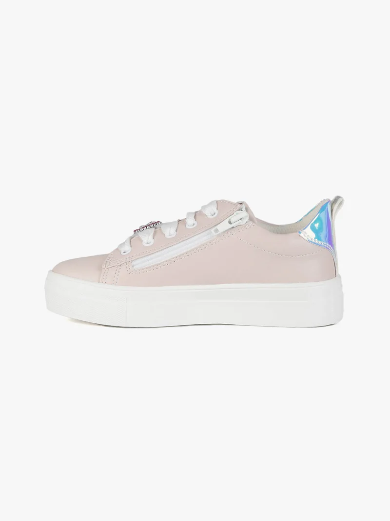 Sneakers stringate da bambina - rosa