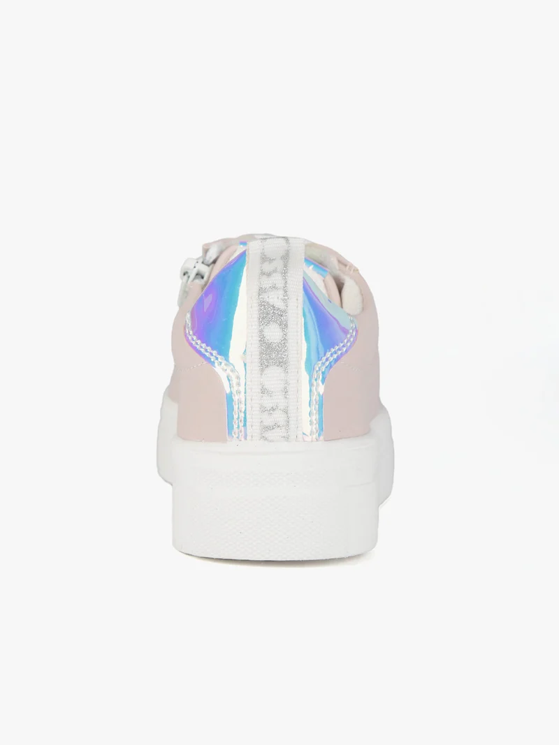 Sneakers stringate da bambina - rosa