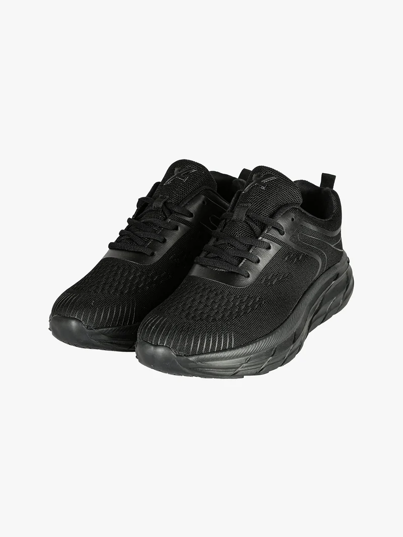 Sneakers sportive da donna in tessuto - nero