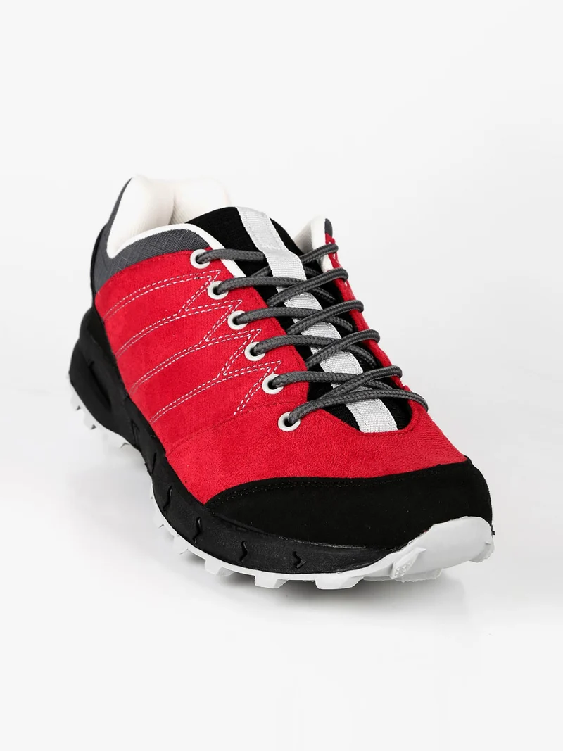 Scarpe da trekking uomo scamosciate - rosso