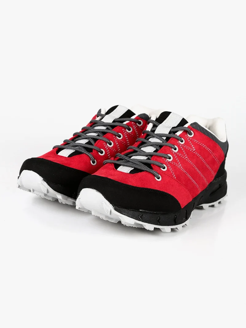 Scarpe da trekking uomo scamosciate - rosso