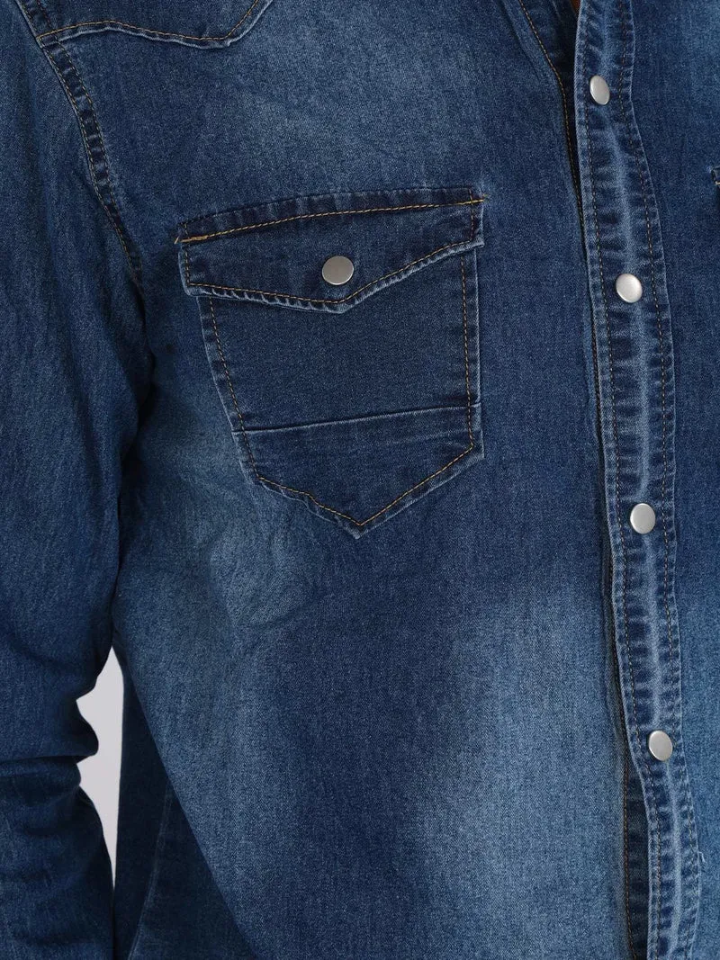 Camicia in jeans da uomo - jeans