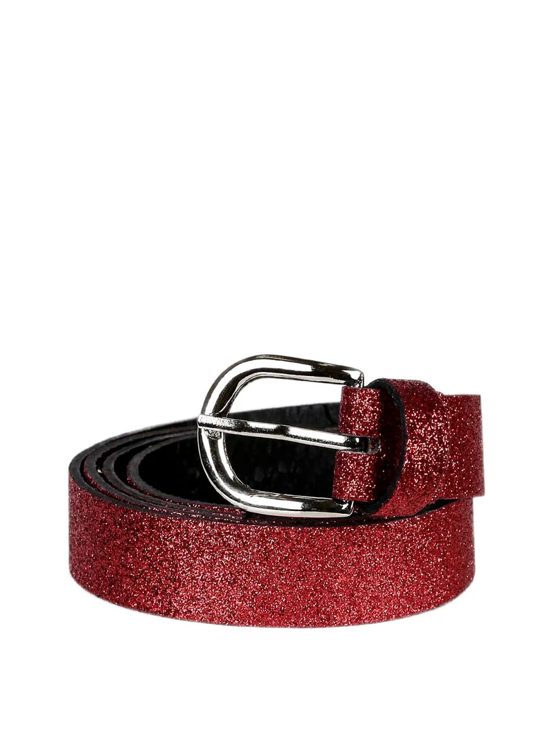 Cintura donna glitter - rosso
