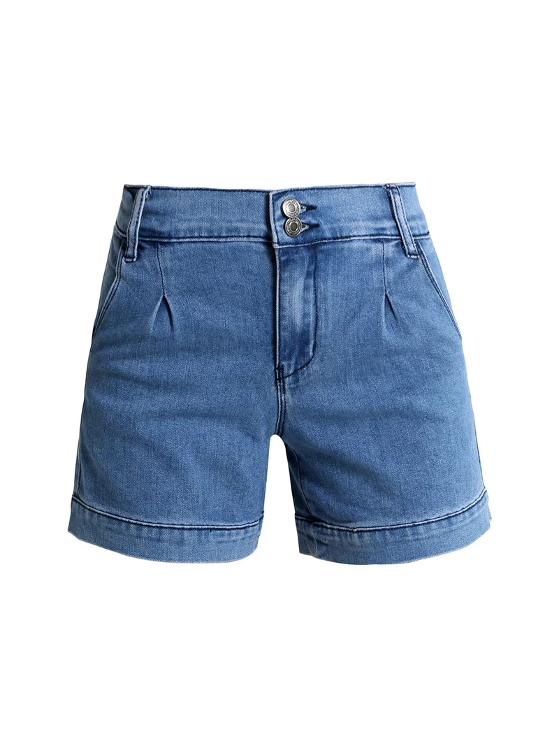 Shorts in jeans da donna a vita alta - jeans
