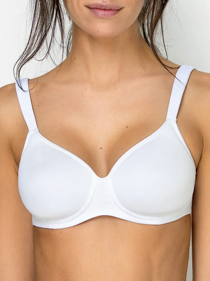 PLUS 2546 Reggiseno senza ferretto COPPA C - bianco