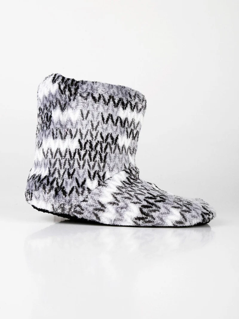 Pantofole chiuse a stivaletto per bambini - grigio