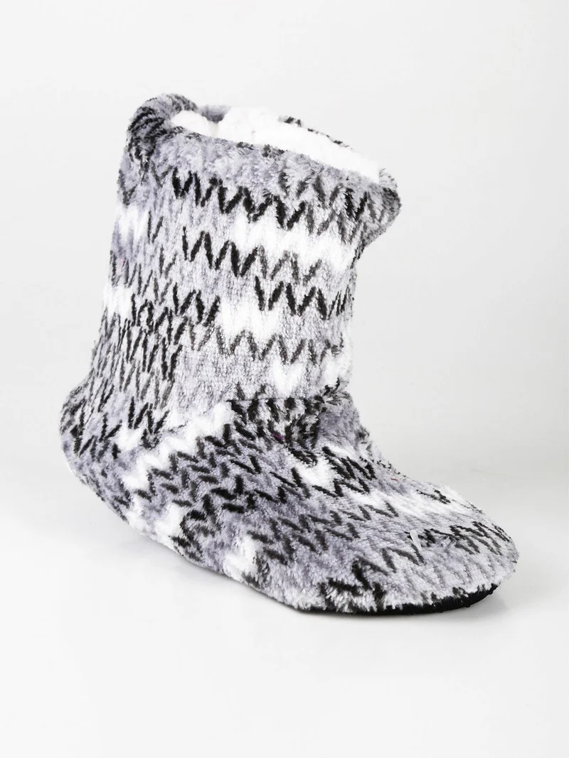 Pantofole chiuse a stivaletto per bambini - grigio