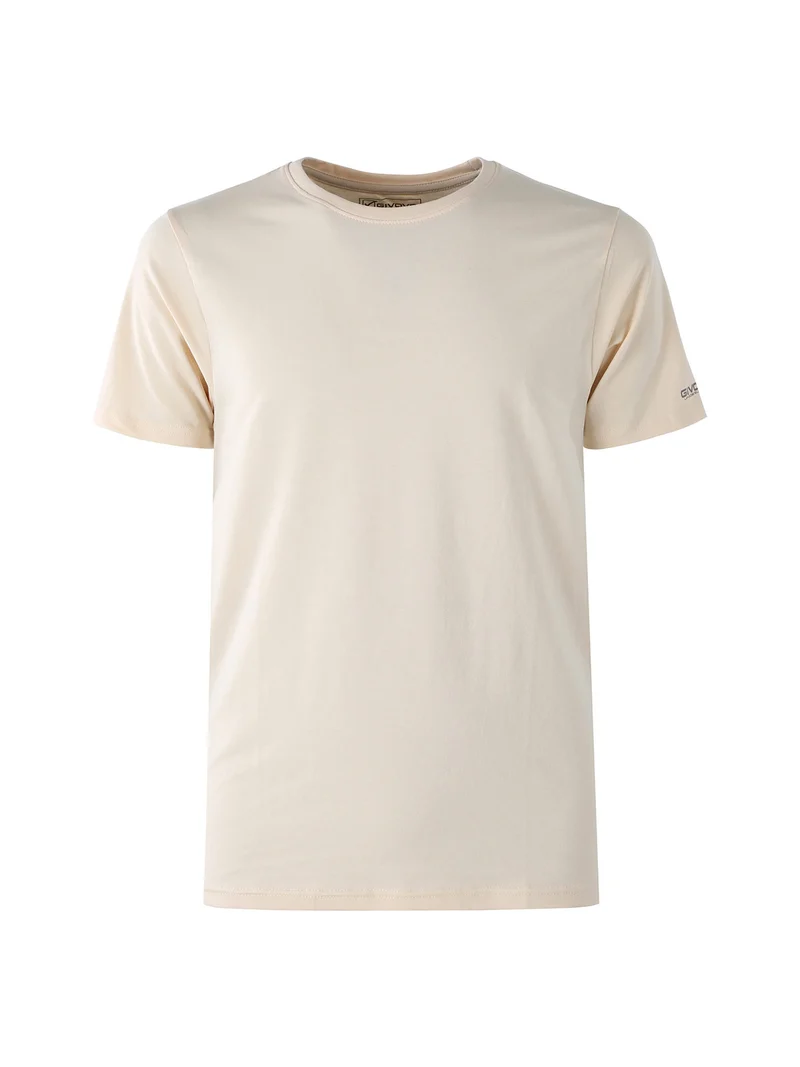 T-shirt intima da uomo in cotone bielastico - beige