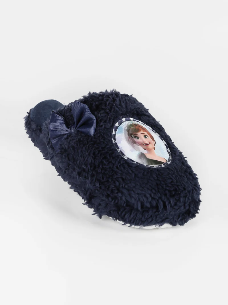 Pantofole pelose da bambina - blu scuro