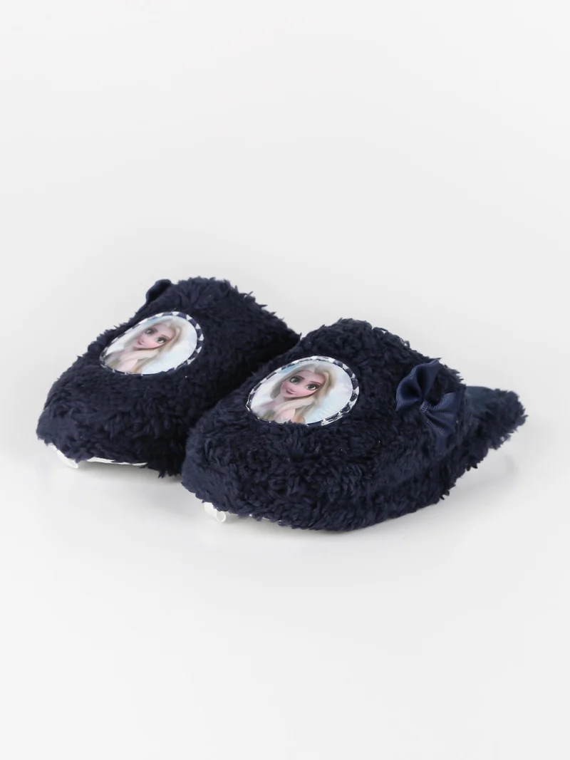 Pantofole pelose da bambina - blu scuro
