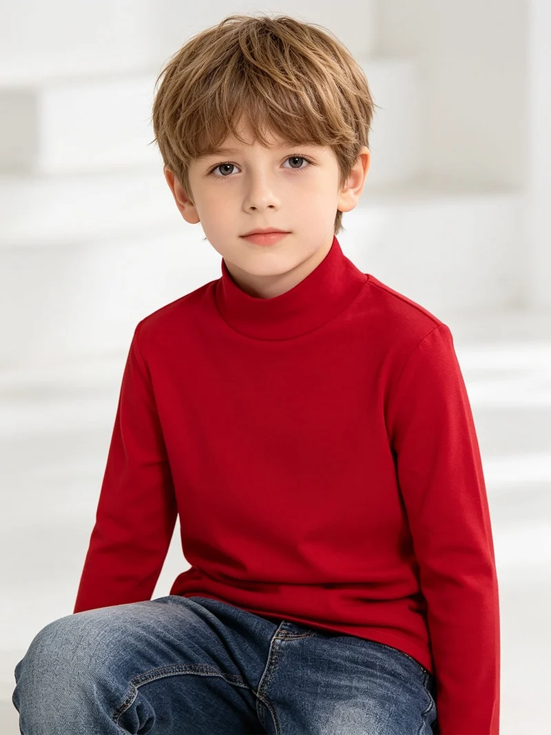 Maglia lupetto da bambini - rosso
