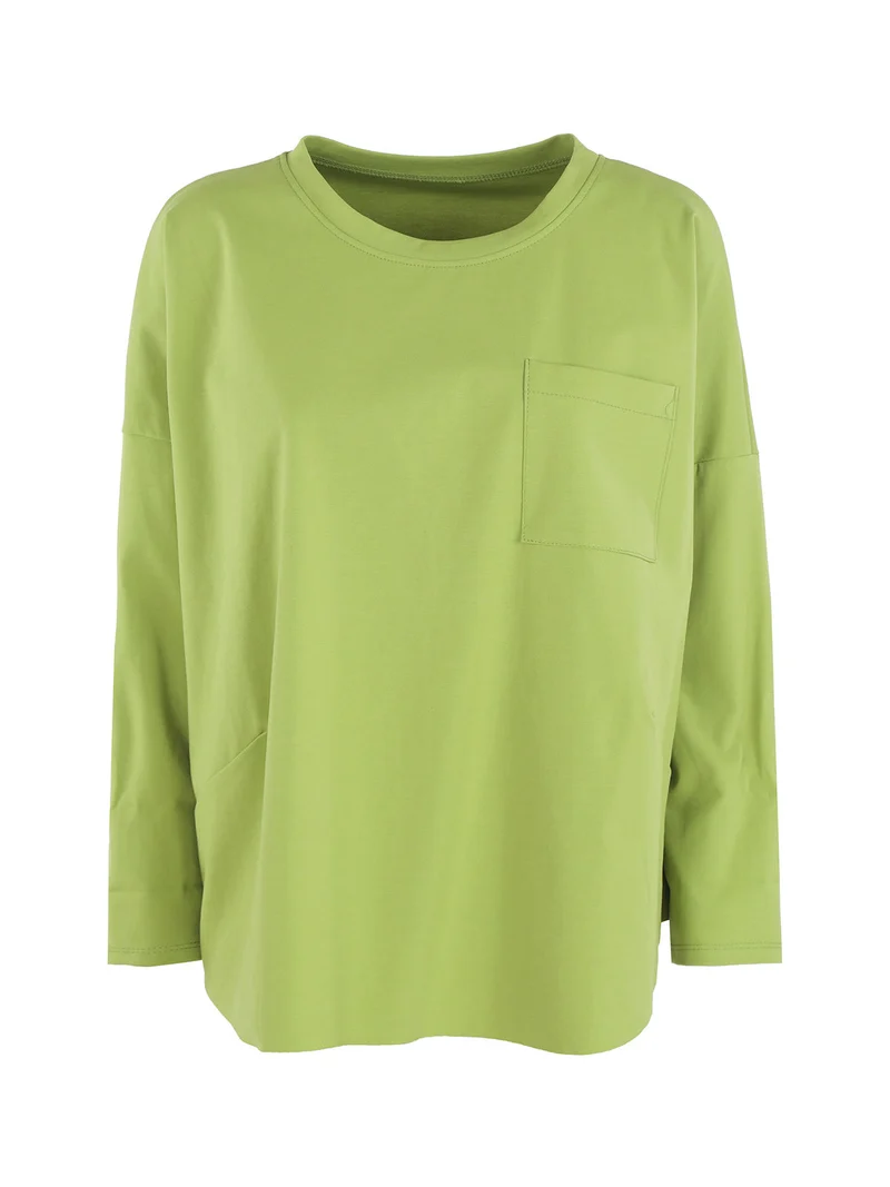 Maxi t-shirt donna oversize con taschino - mela
