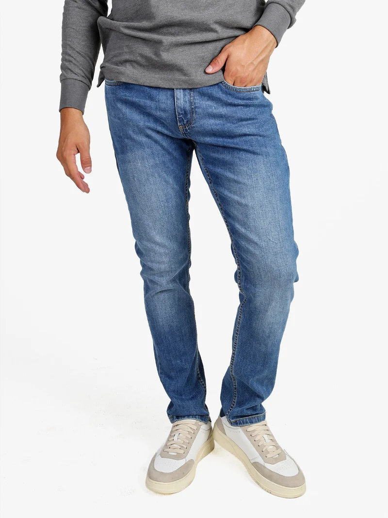 Jeans da uomo slim fit a vita bassa - jeans