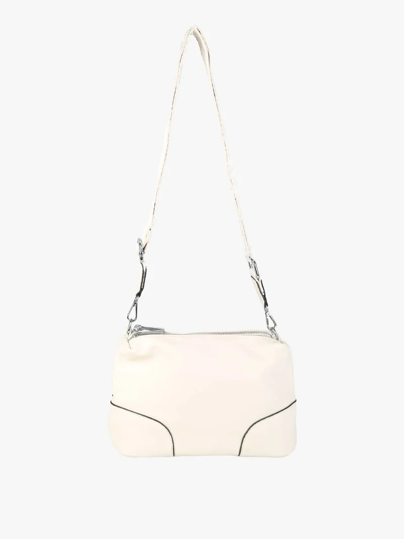 Borsa a tracolla da donna in ecopelle - beige