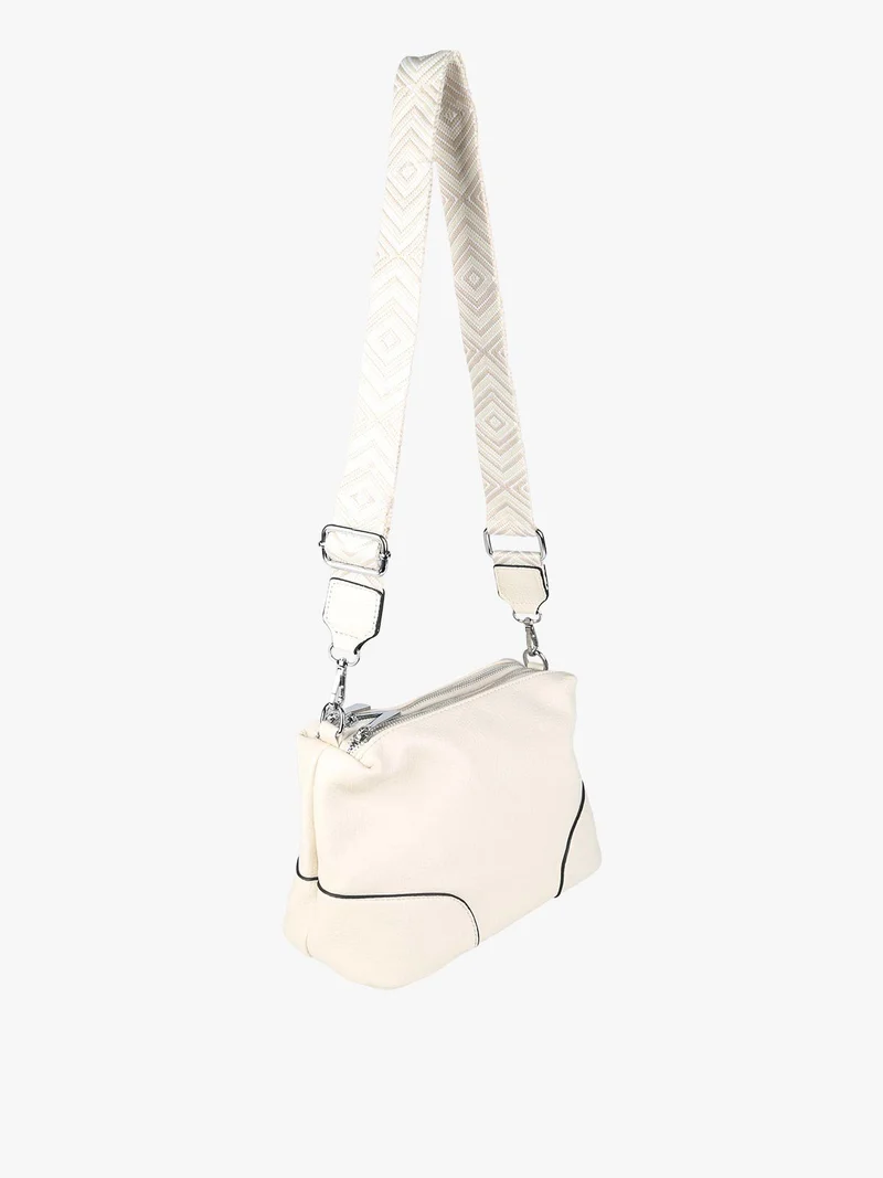 Borsa a tracolla da donna in ecopelle - beige