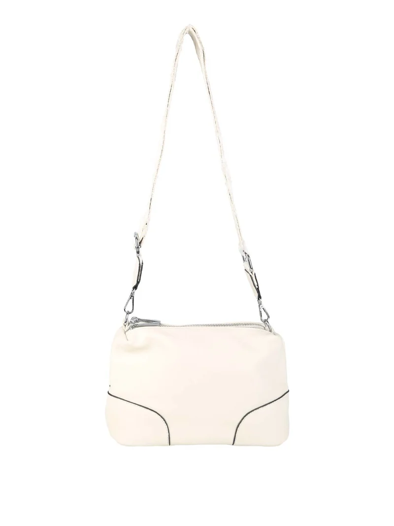 Borsa a tracolla da donna in ecopelle - beige