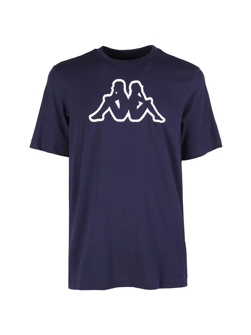 T-shirt da uomo in cotone con logo - blu scuro