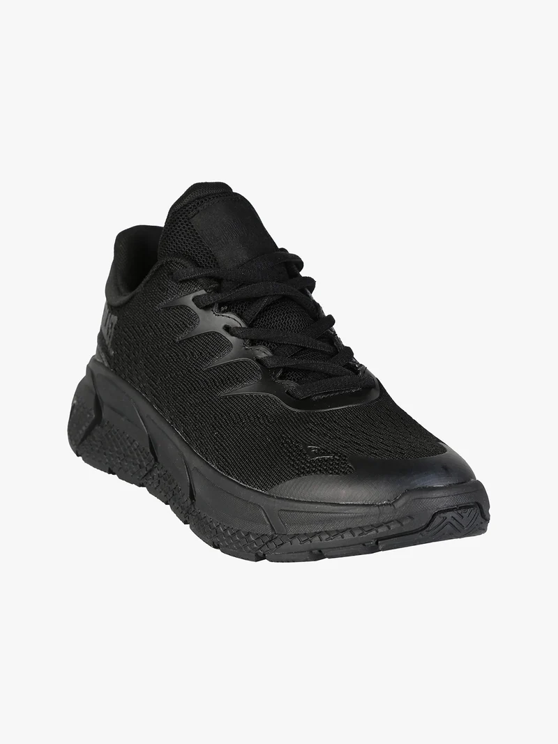 Sneakers donna sportive in tessuto - nero