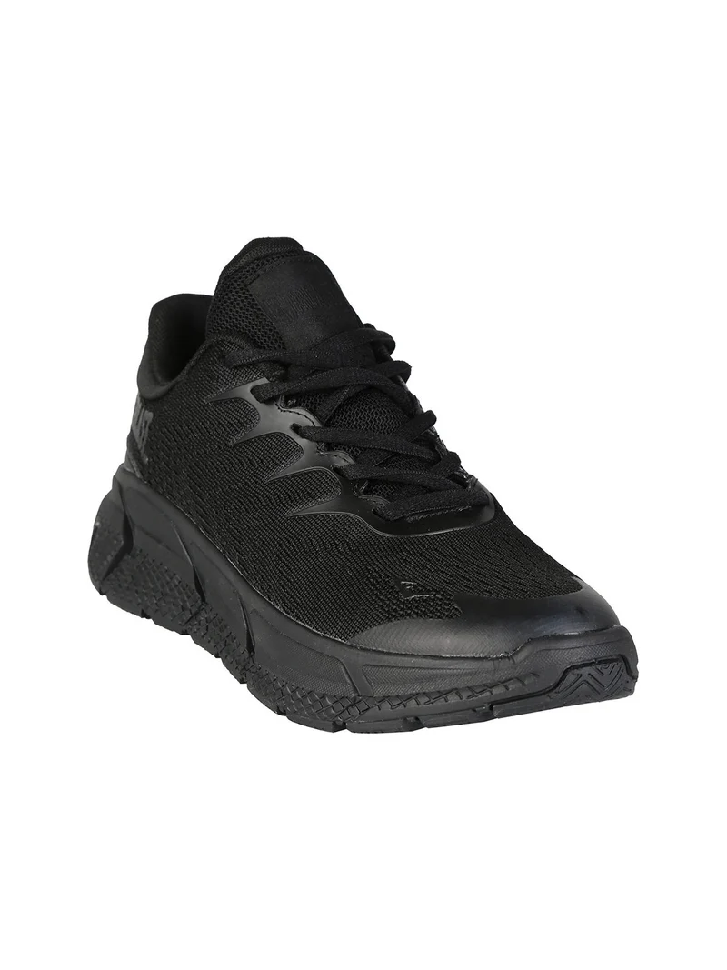 Sneakers donna sportive in tessuto - nero