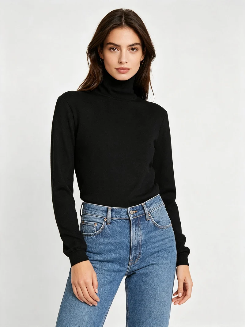 IRINA Maglia dolcevita donna - nero