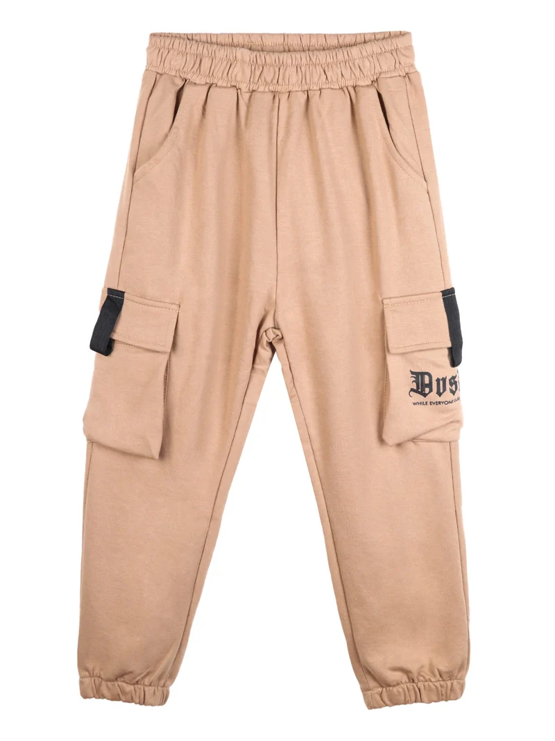 Pantaloni sportivi da bambino - cammello