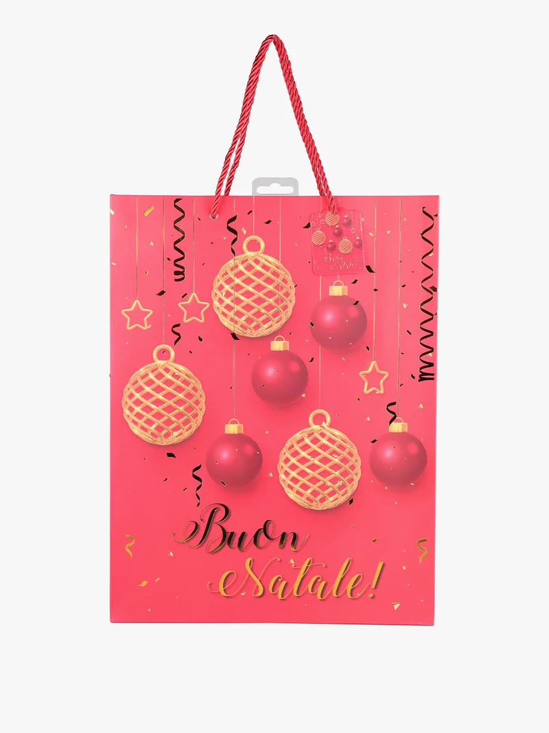 Sacchetto da regalo natalizio - rosso