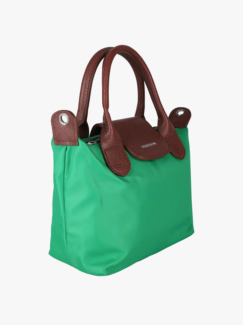Borsetta donna a mano in nylon - verde