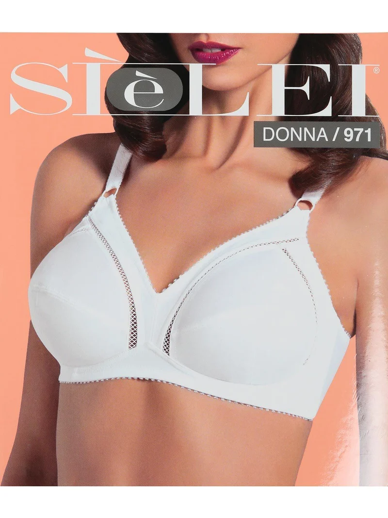 971 Reggiseno sfoderato senza ferretto COPPA C - bianco