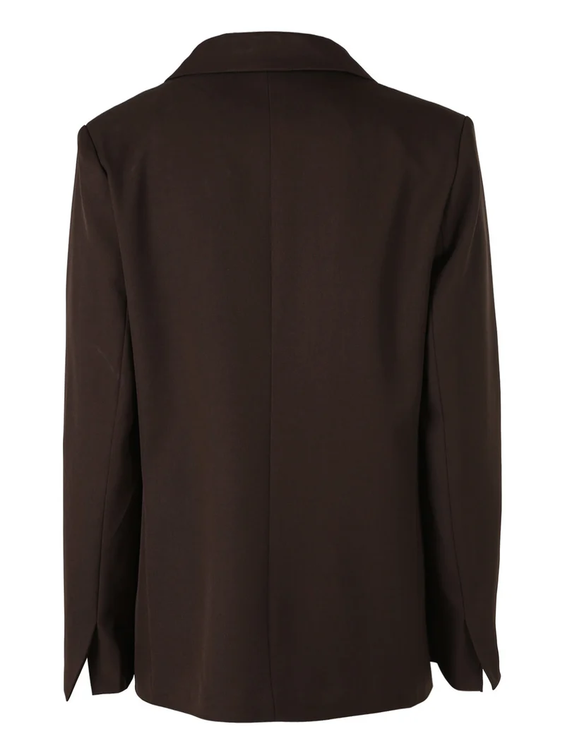 Blazer elegante da donna con bottoni a doppiopetto - moro