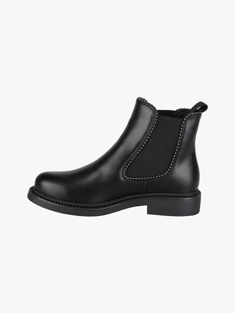 Stivaletti donna con perline - nero