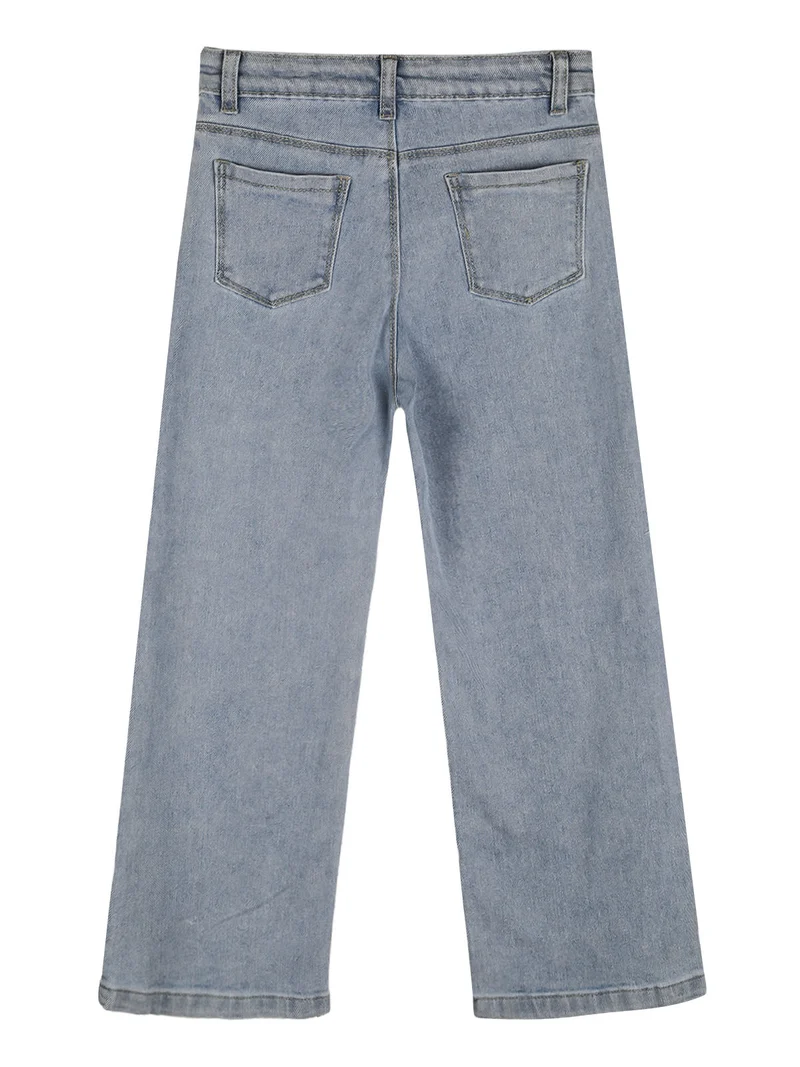 Jeans baggy da bambina con ricami - jeans