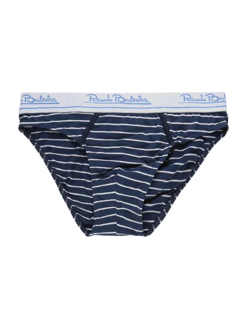 Slip rigati - blu