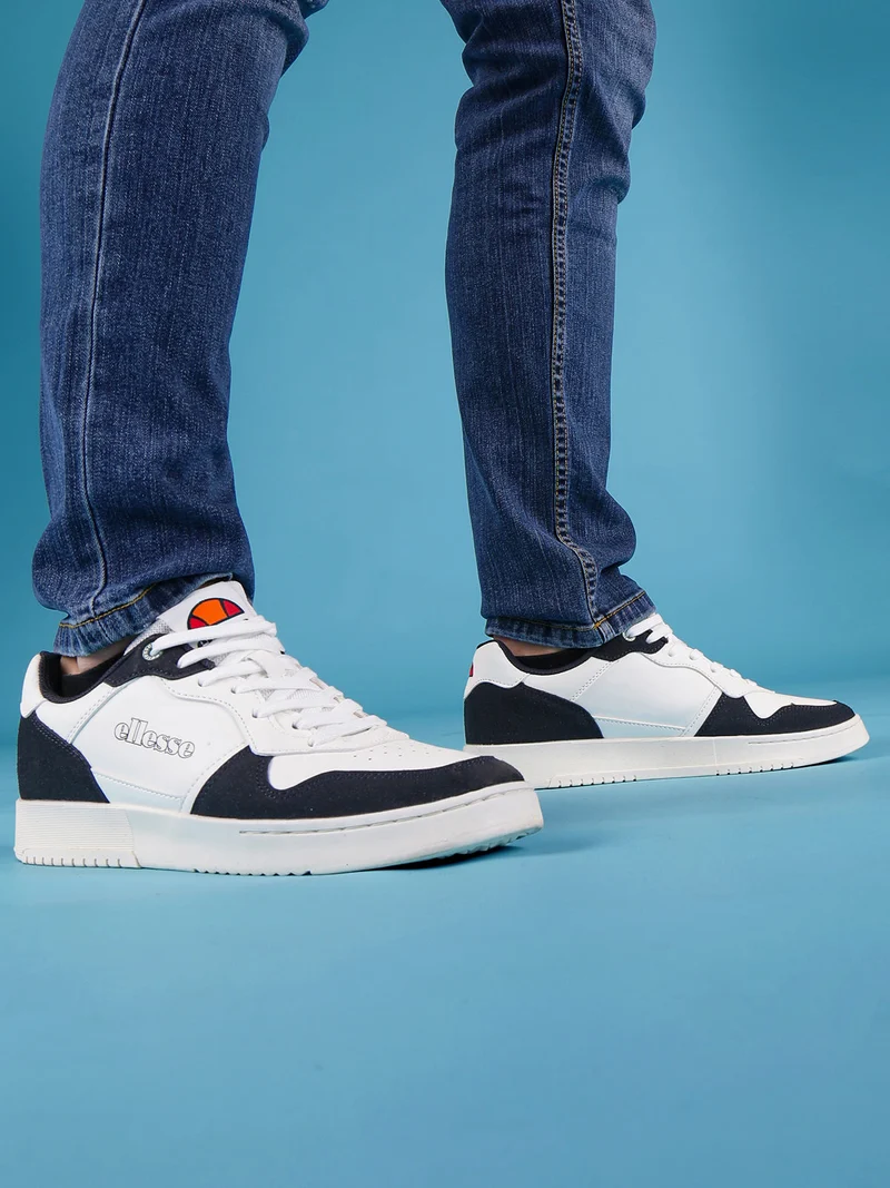Sneakers basse da uomo bicolore - bianco