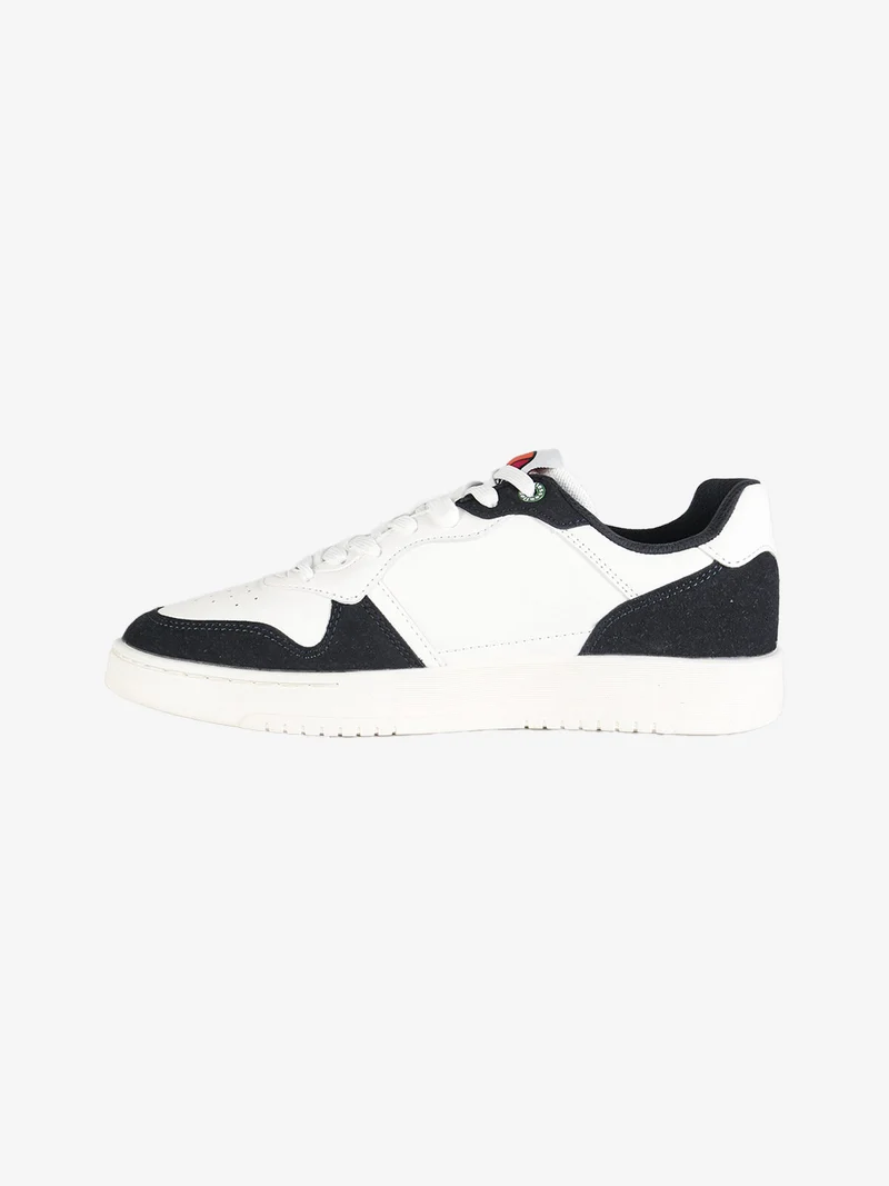 Sneakers basse da uomo bicolore - bianco