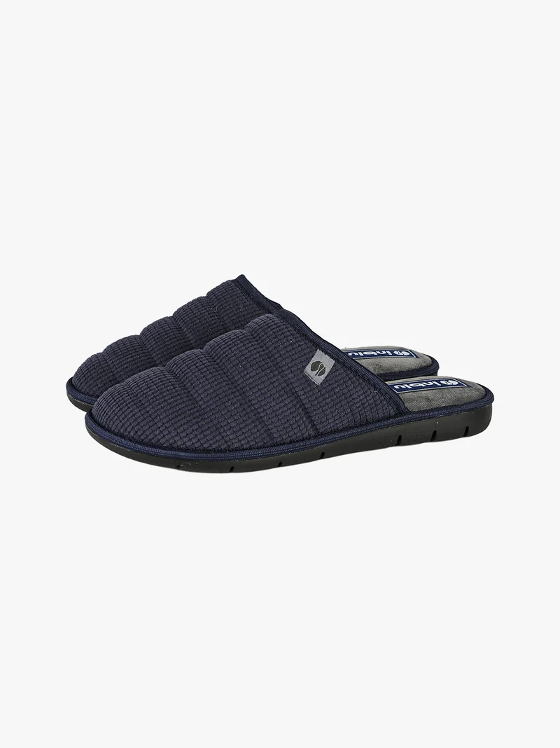 Pantofole da uomo imbottite - blu
