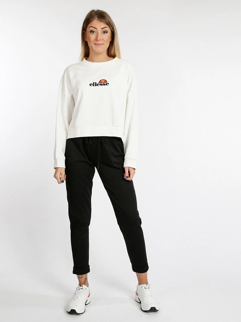 Felpa corta in cotone - bianco