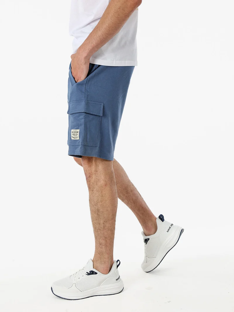 Bermuda cargo da uomo con coulisse - blu
