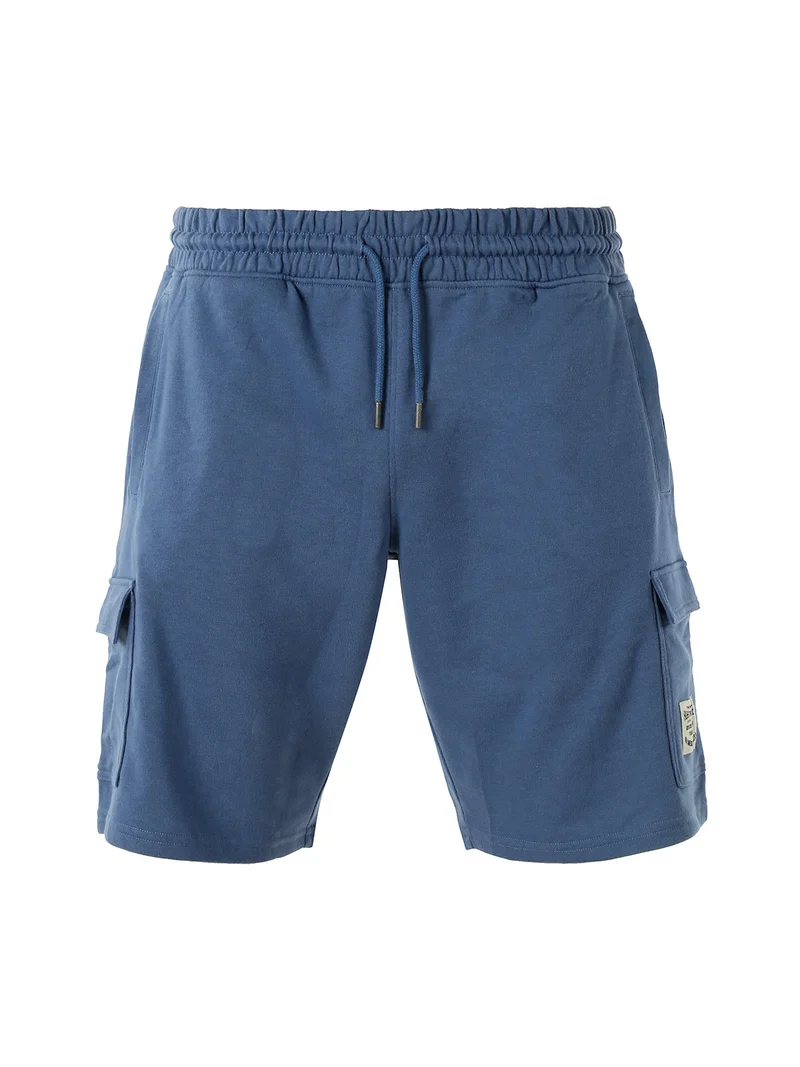 Bermuda cargo da uomo con coulisse - blu