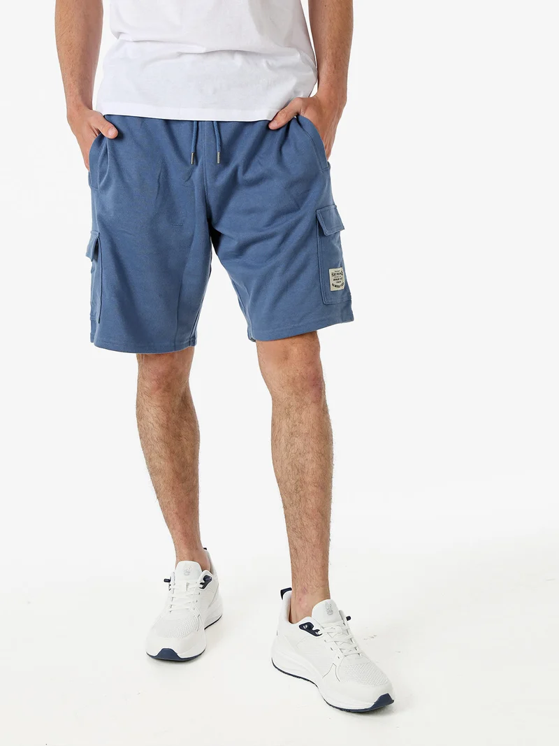 Bermuda cargo da uomo con coulisse - blu